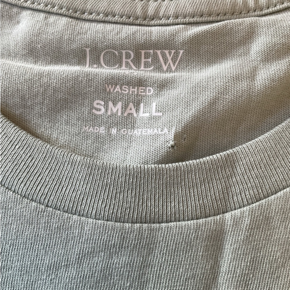 NWT J. Crew Men's Topiary Green Washed Jersey Tee - Picture 5 of 6
